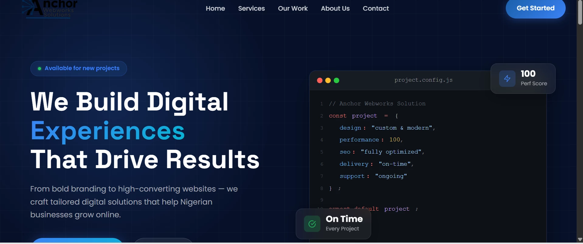 Anchor Webworks Solution